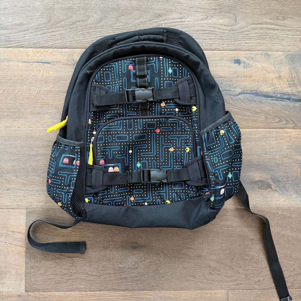Pottery Barn Kids Mackenzie Pac-Man Glow-In-The-Dark Backpack 16”